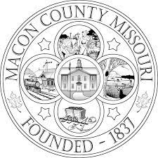 The logo for macon county, missouri.